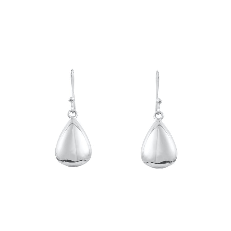 Silver drop earrings