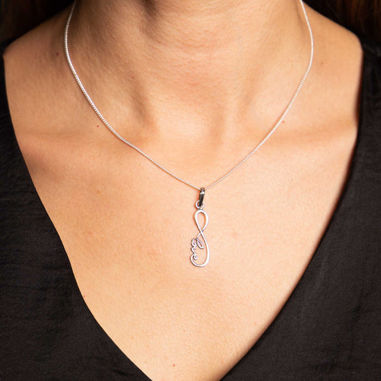 Dije amor infinito de plata de plata mexicana