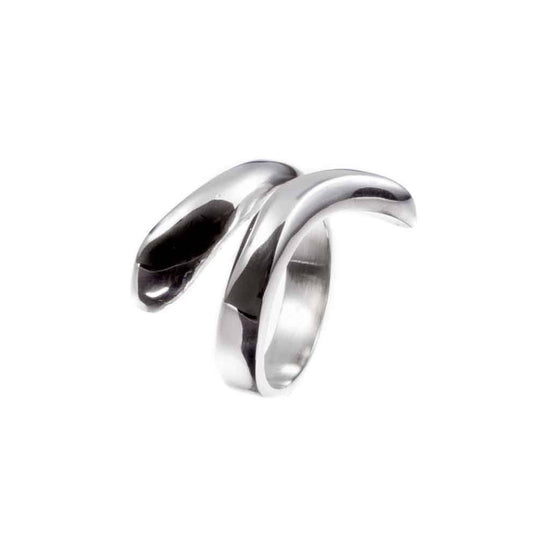 Anillo de Plata Barra Ondulada ajustable