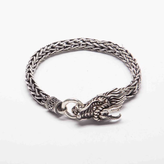 pulsera celta dragón de plata mexicana
