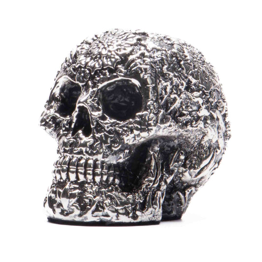 Figura Calavera de plata mexicana