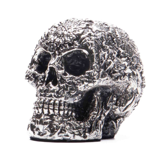 Figura Calavera de plata mexicana