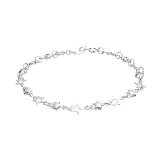 Pulsera de estrellas miniatura de plata